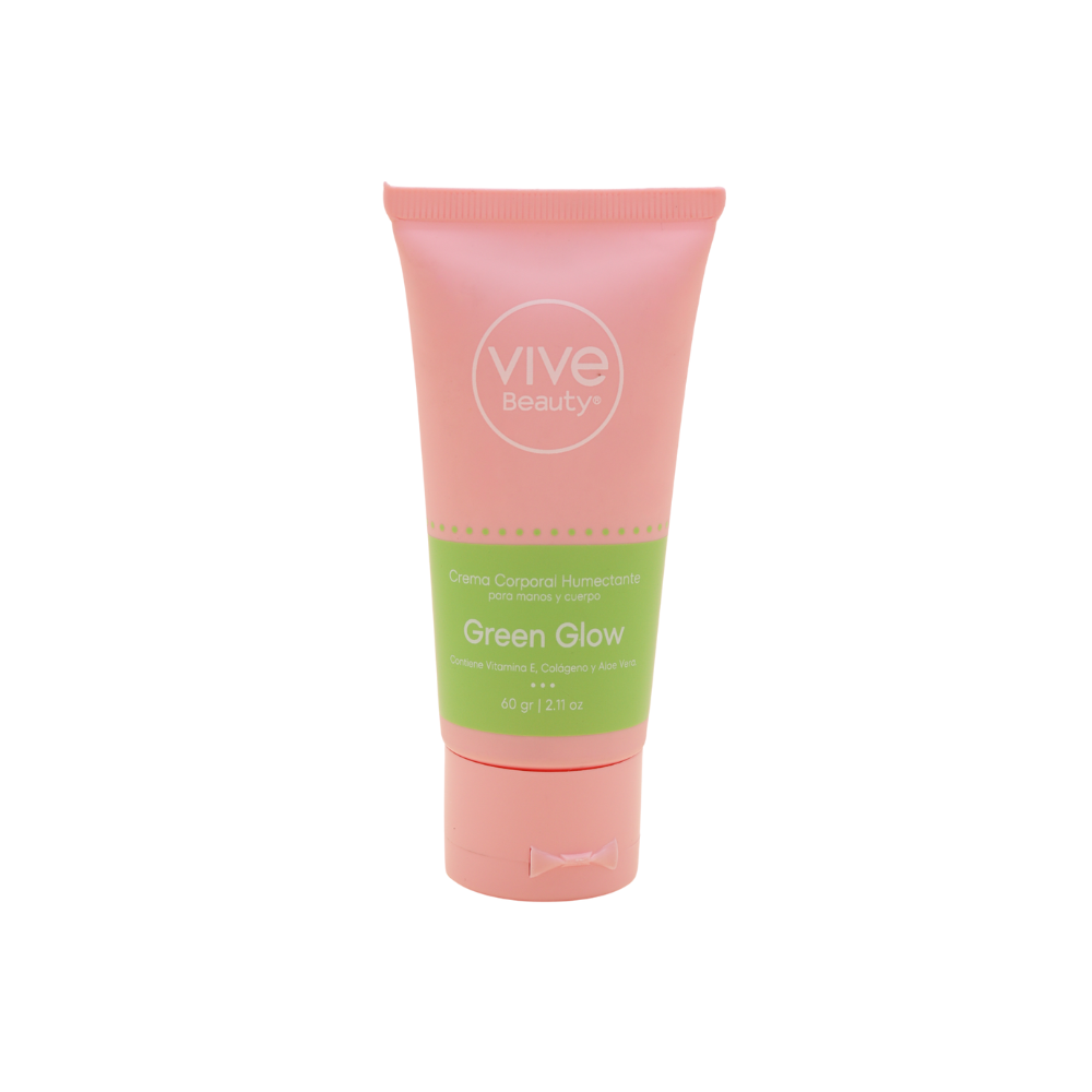 Mini Crema Humectante Green Glow *60gr* VIVE BEAUTY