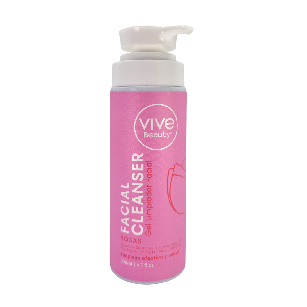 Gel Limpiador Facial Rosas *200ml* VIVE BEAUTY